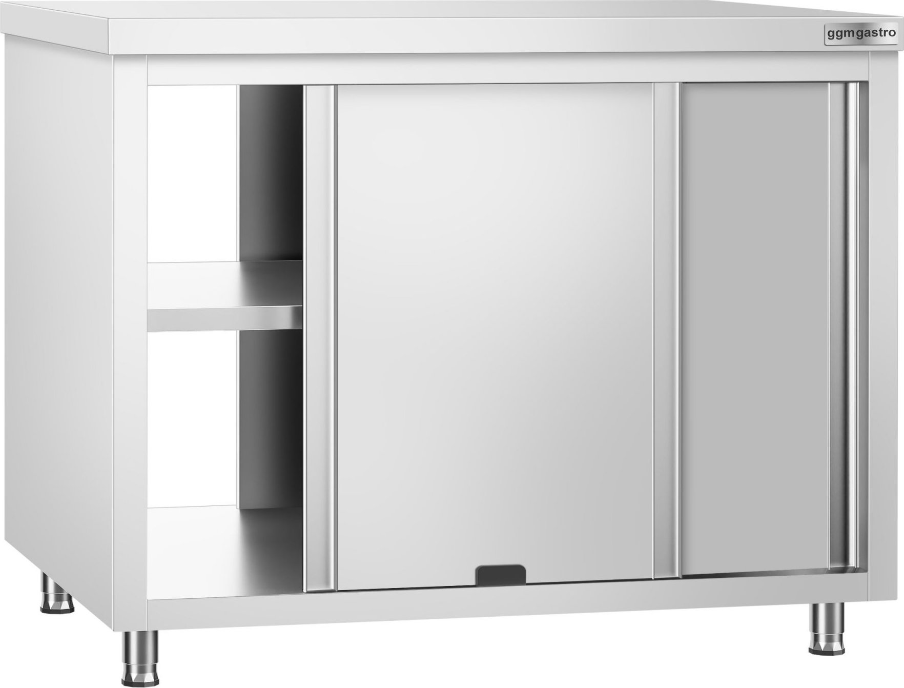 Nerezová pracovní skříňka PREMIUM - 1200x600 mm - průchozí