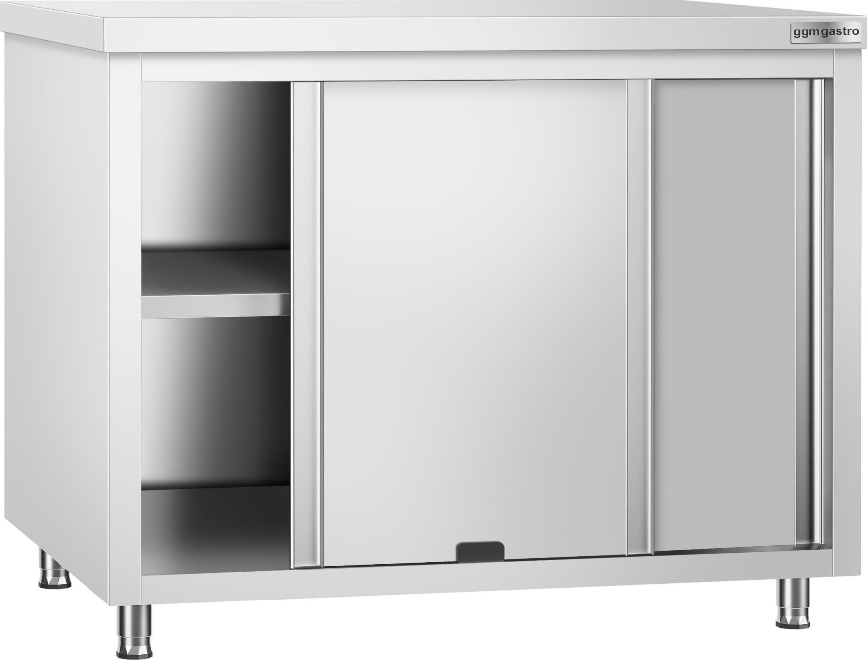 Nerezová pracovní skříňka PREMIUM - 1200x600 mm - průchozí