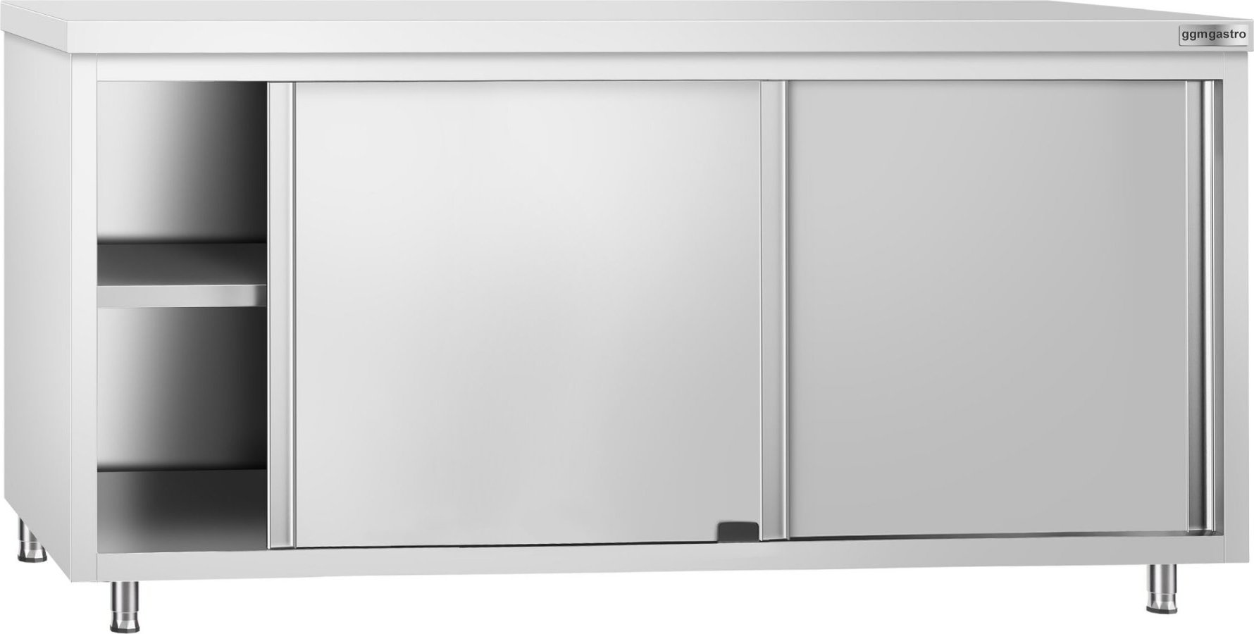 Nerezová pracovní skříňka PREMIUM - 1800x600 mm - průchozí