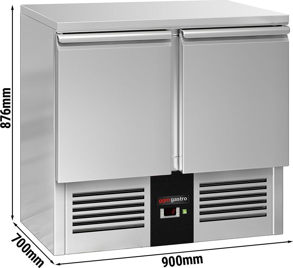 Chladicí stůl PREMIUM - 900x700x876 mm - 240 l - s 2 dveřmi