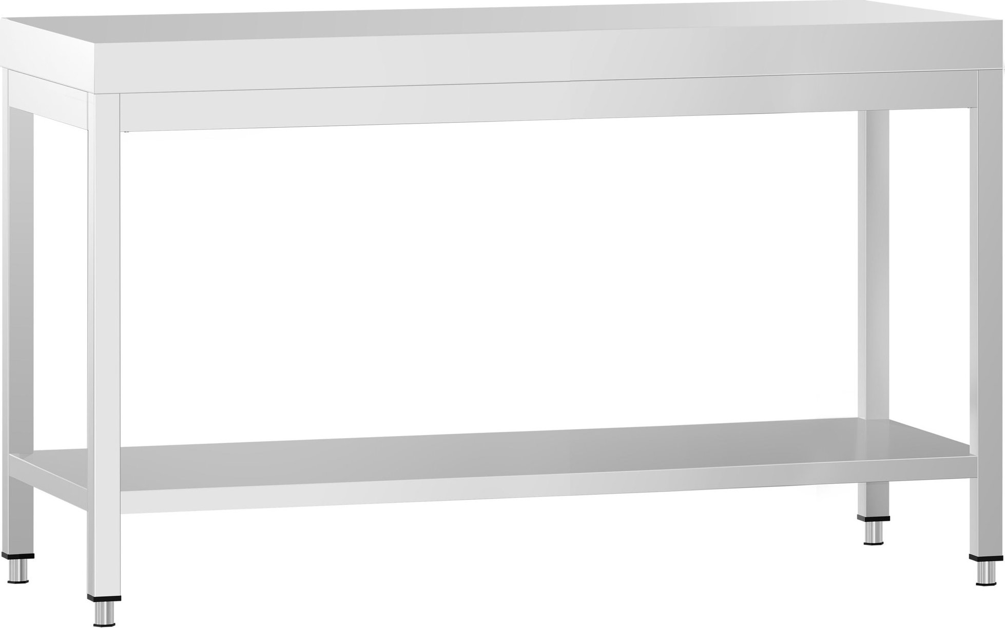 Nerezový pracovní stůl PREMIUM - 1500x800 mm - se spodní policí
