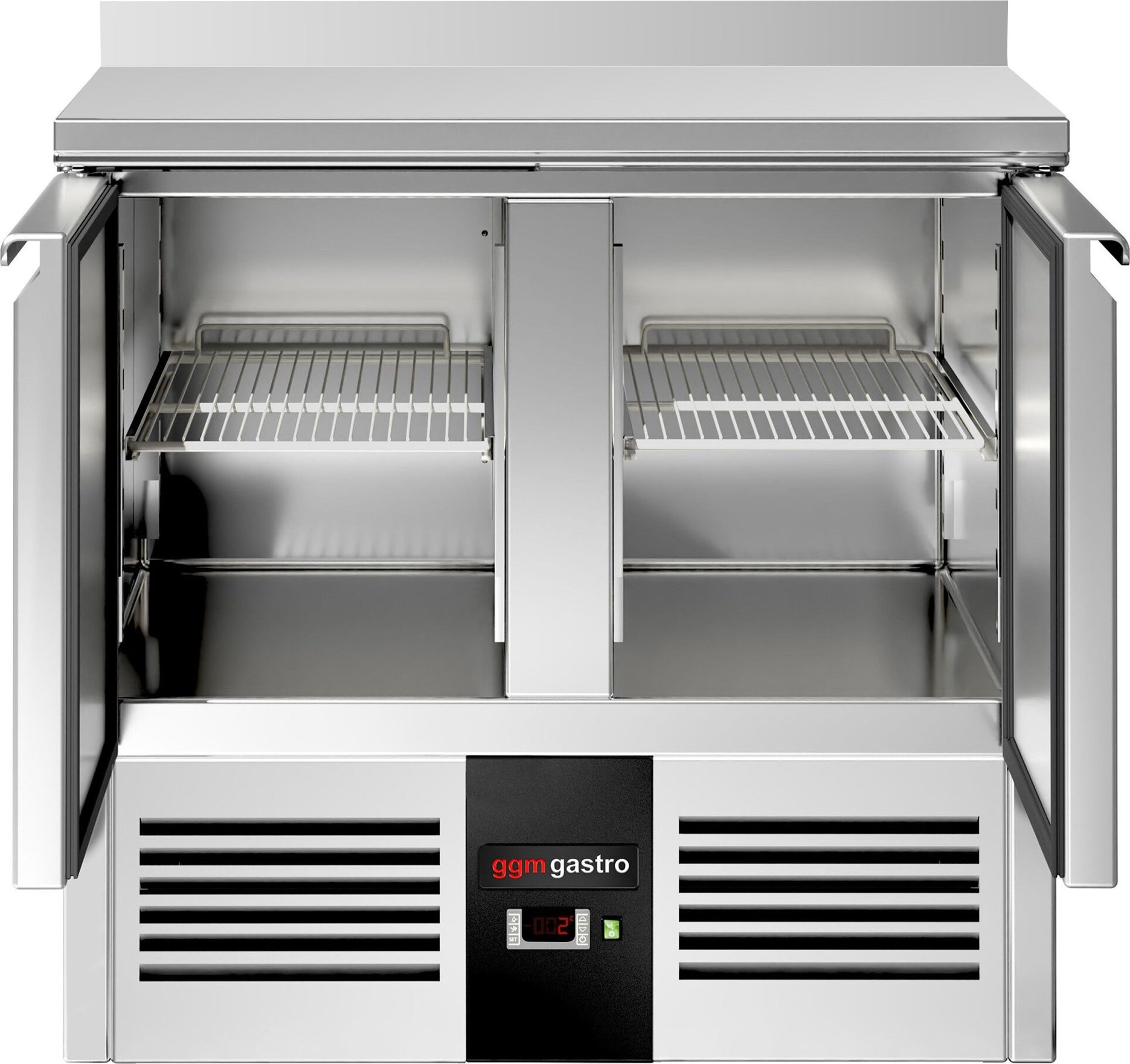 Chladicí stůl PREMIUM - 900x700 mm - se 2 dveřmi - zadní lištou