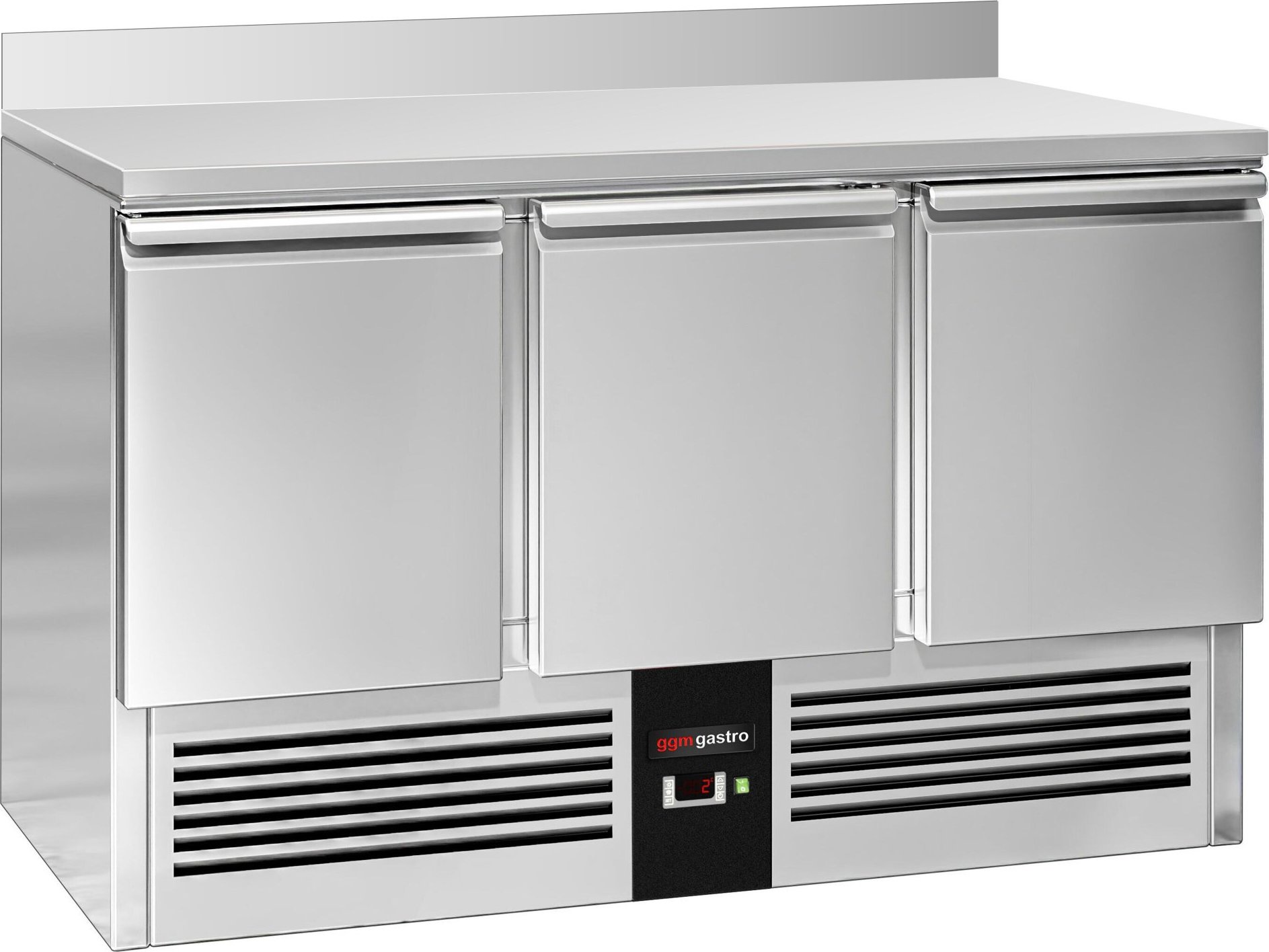 Chladicí stůl PREMIUM - 1370x700 mm - 3 dveře - zadní lišta