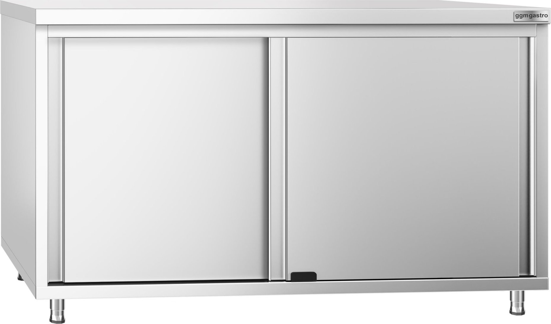 Nerezová pracovní skříňka PREMIUM - 1400x800 mm - s posuvnými dveřmi