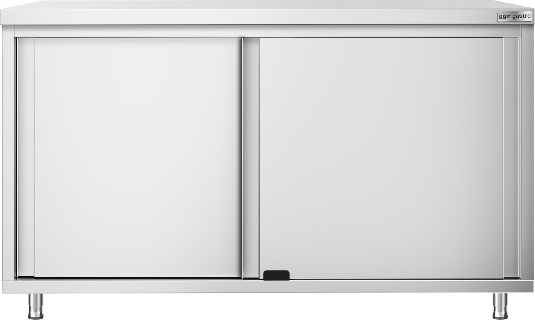Nerezová pracovní skříňka PREMIUM - 1400x800 mm - s posuvnými dveřmi