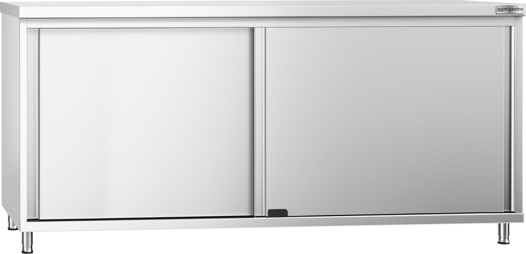 Nerezová pracovní skříňka PREMIUM - 1800x800 mm - s posuvnými dveřmi