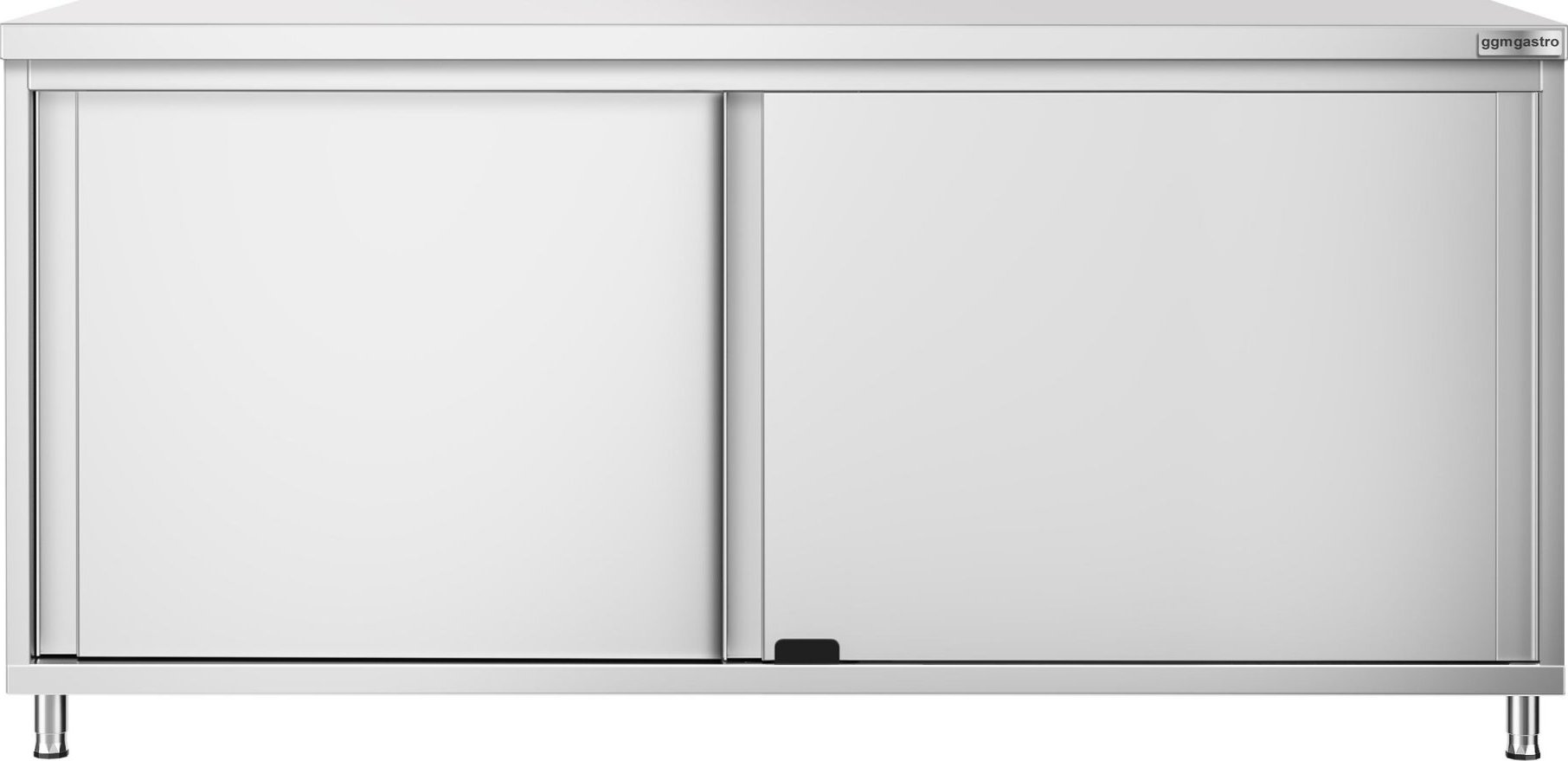 Nerezová pracovní skříňka PREMIUM - 1800x800 mm - s posuvnými dveřmi