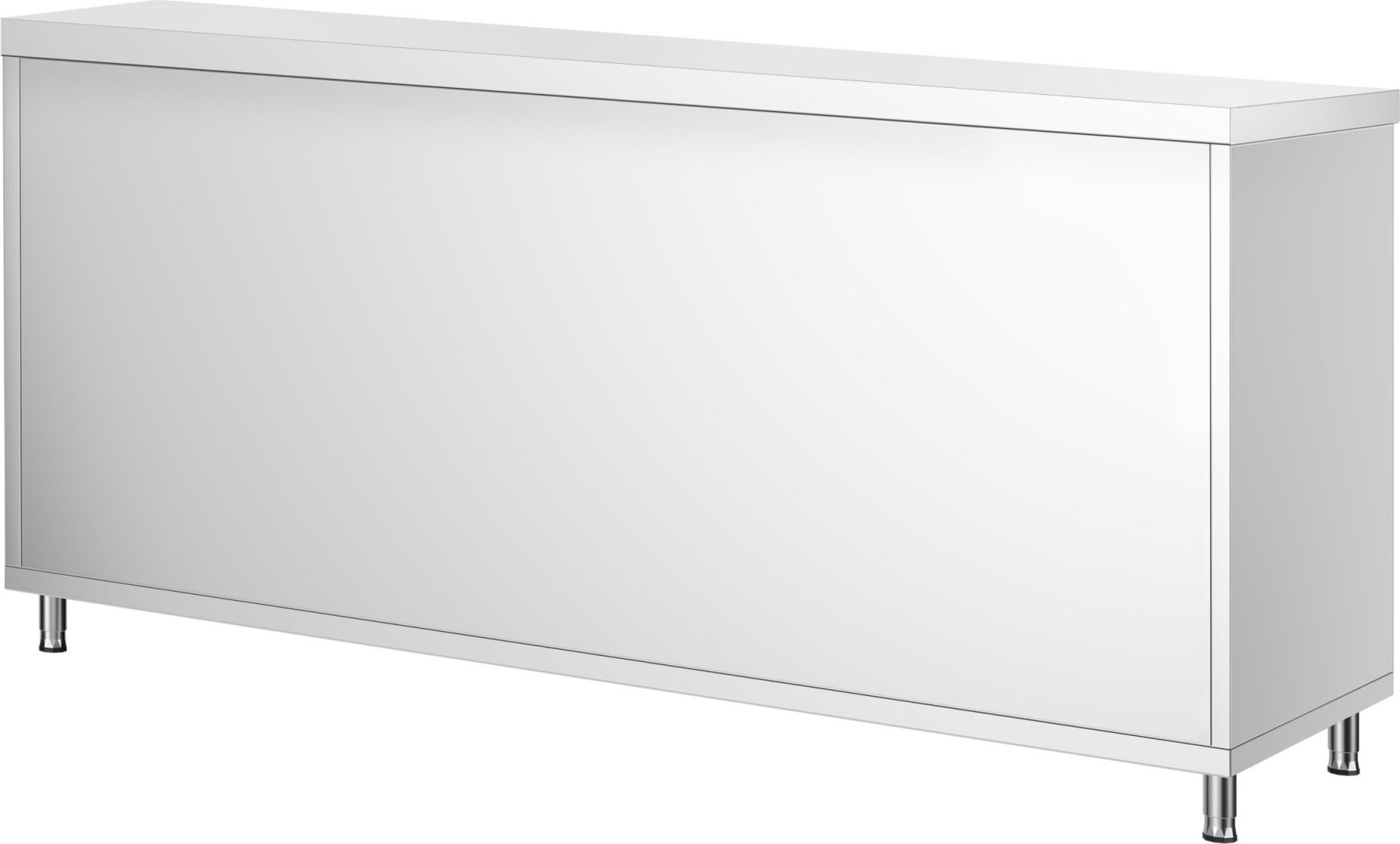 Nerezová pracovní skříňka PREMIUM - 1800x800 mm - s posuvnými dveřmi