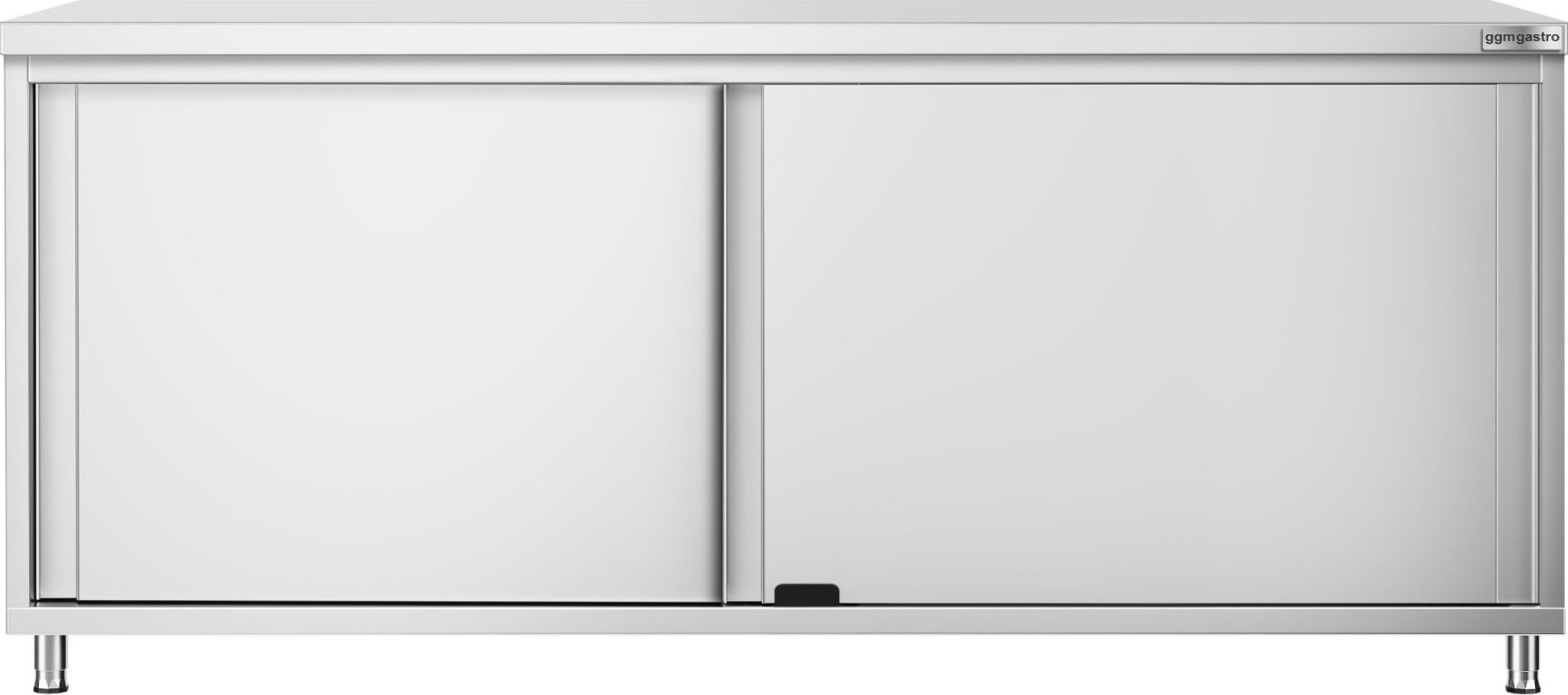 Nerezová pracovní skříňka PREMIUM - 2000x800 mm - s posuvnými dveřmi
