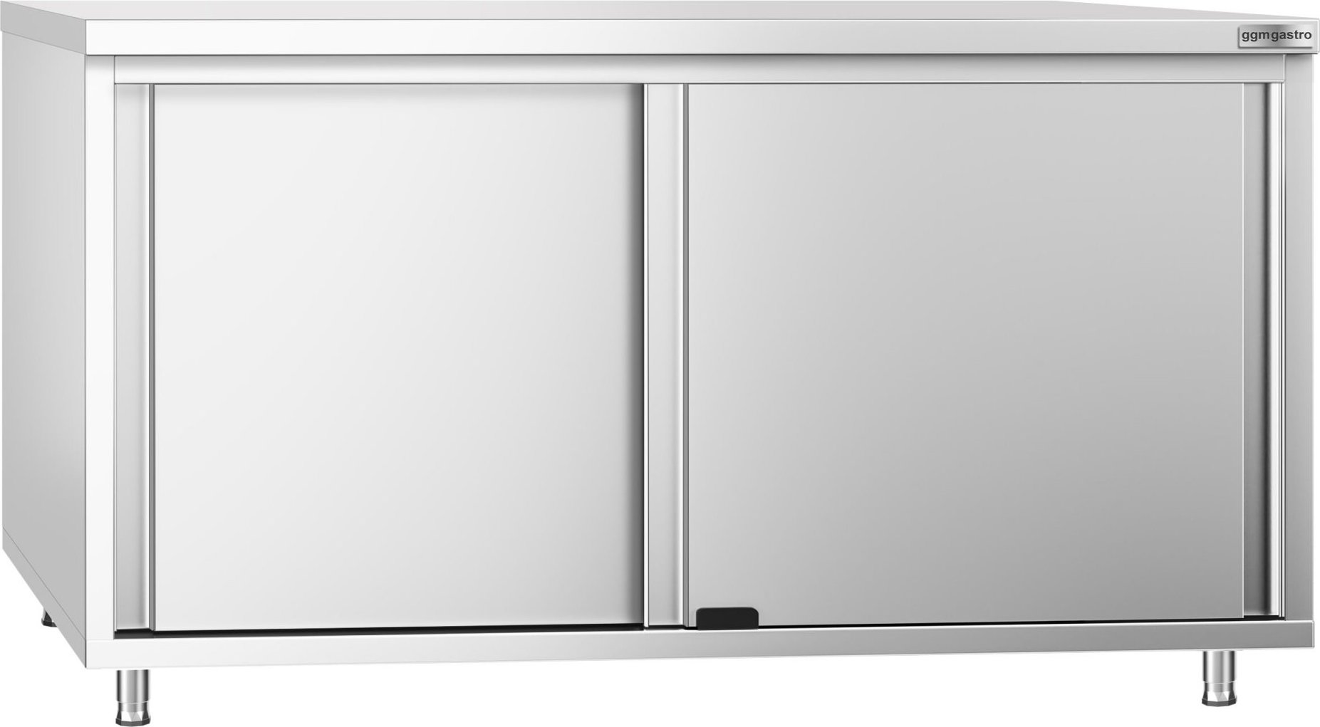 Nerezová pracovní skříňka PREMIUM - 1600x800 mm - s posuvnými dveřmi