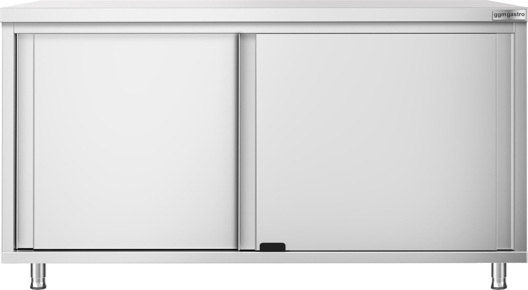 Nerezová pracovní skříňka PREMIUM - 1600x800 mm - s posuvnými dveřmi