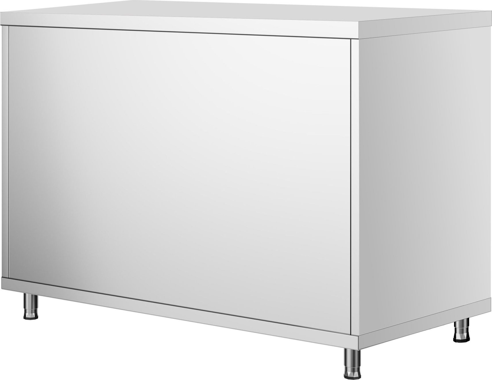 Nerezová pracovní skříňka PREMIUM - 1000x800 mm - s posuvnými dveřmi