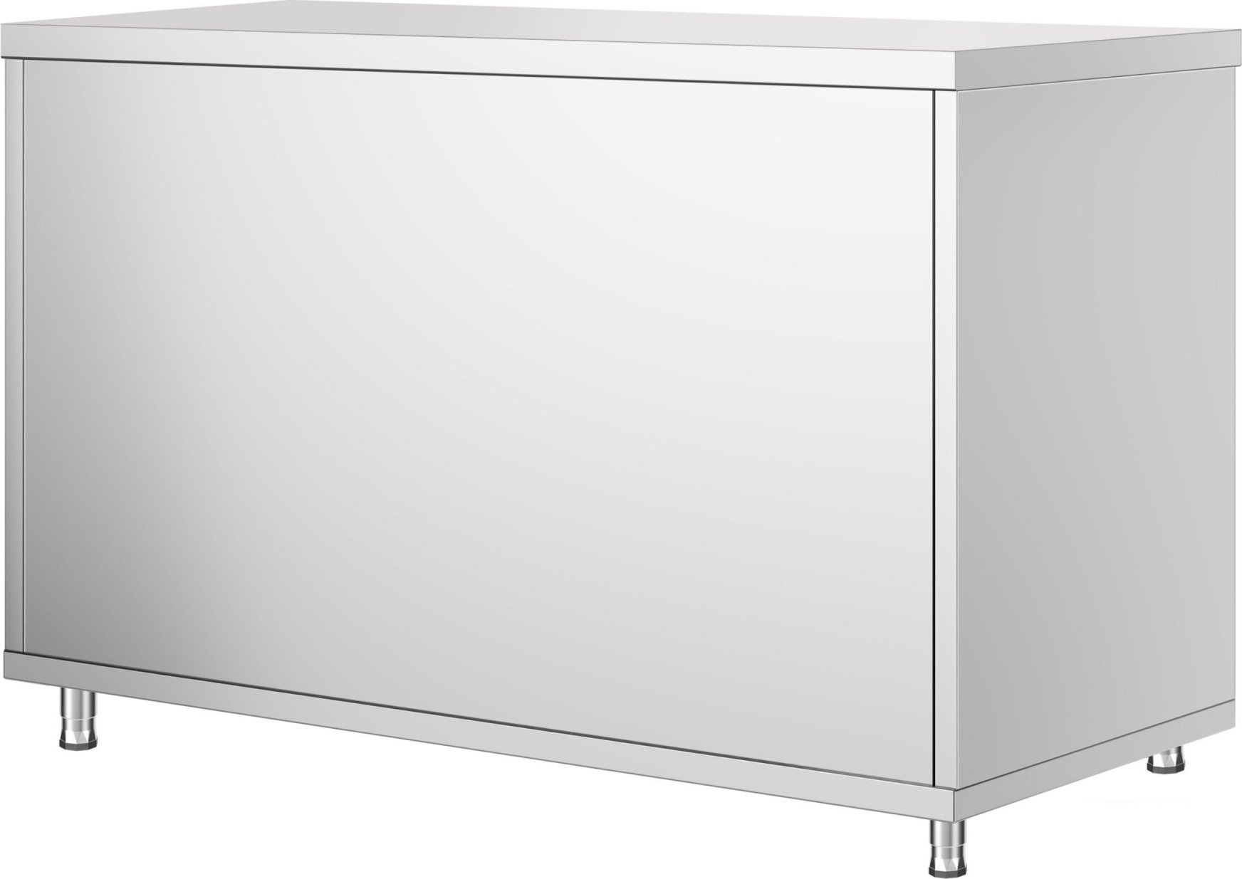 Nerezová pracovní skříňka PREMIUM - 1200x800 mm - S posuvnými dveřmi