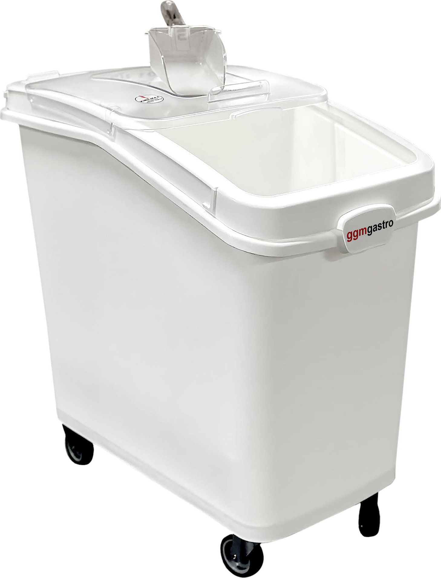 Vozík na mouku - přísady - 100 L - polypropylen - posuvný