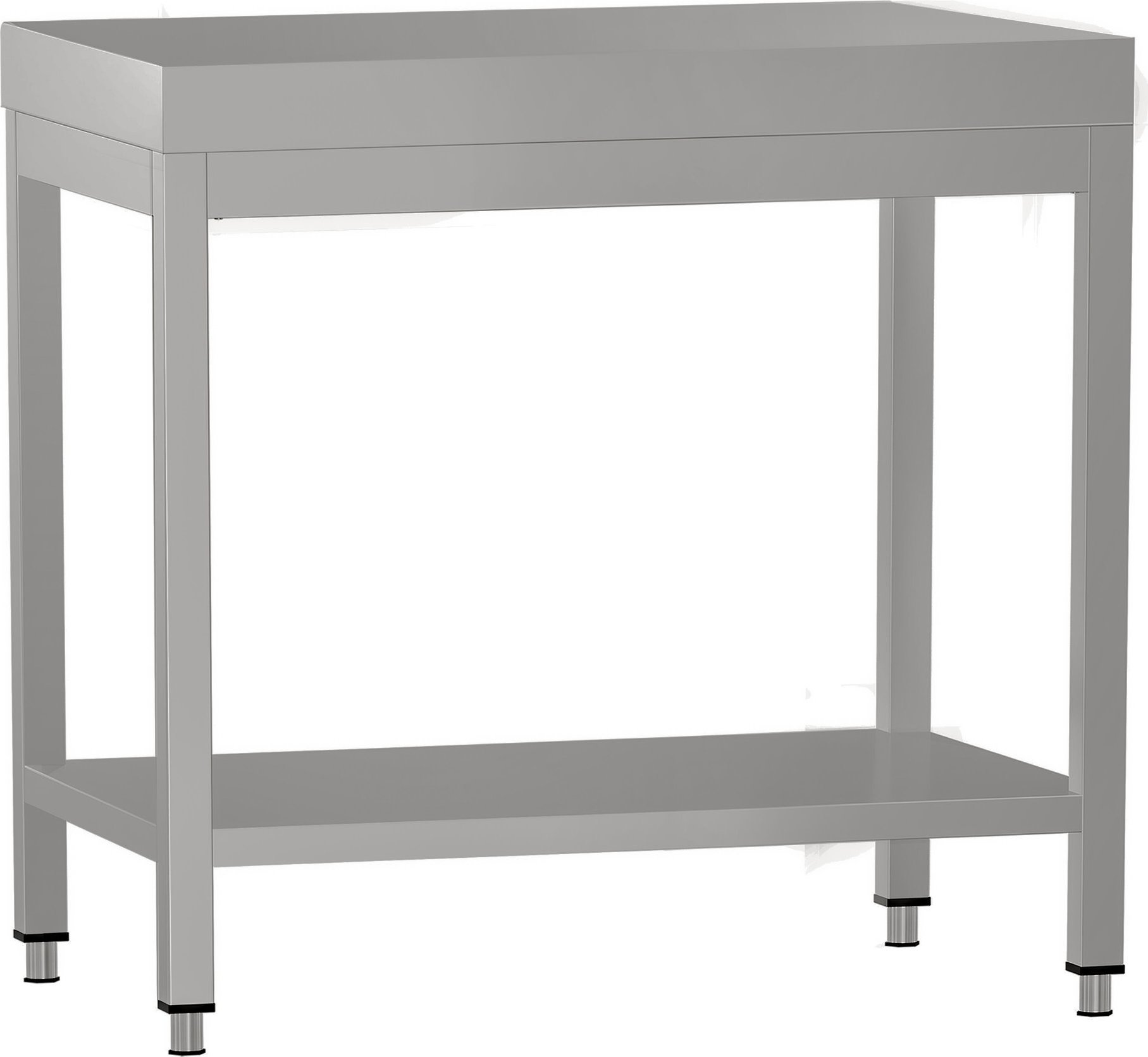Nerezový pracovní stůl ECO - 600x600 mm - se spodní policí
