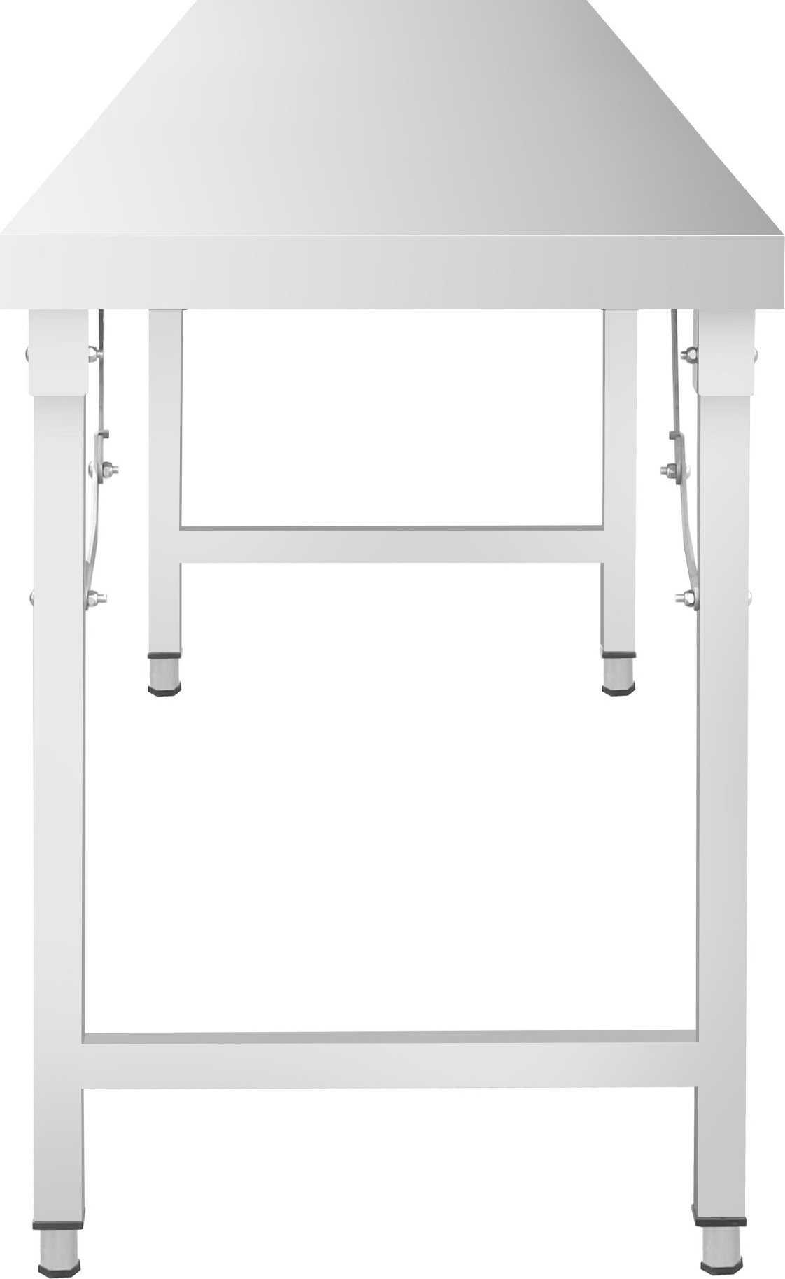 Nerezový pracovní stůl - skládací - 2000x600 mm