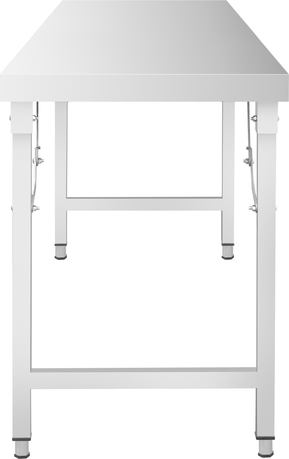 Nerezový pracovní stůl - skládací - 1600x600 mm