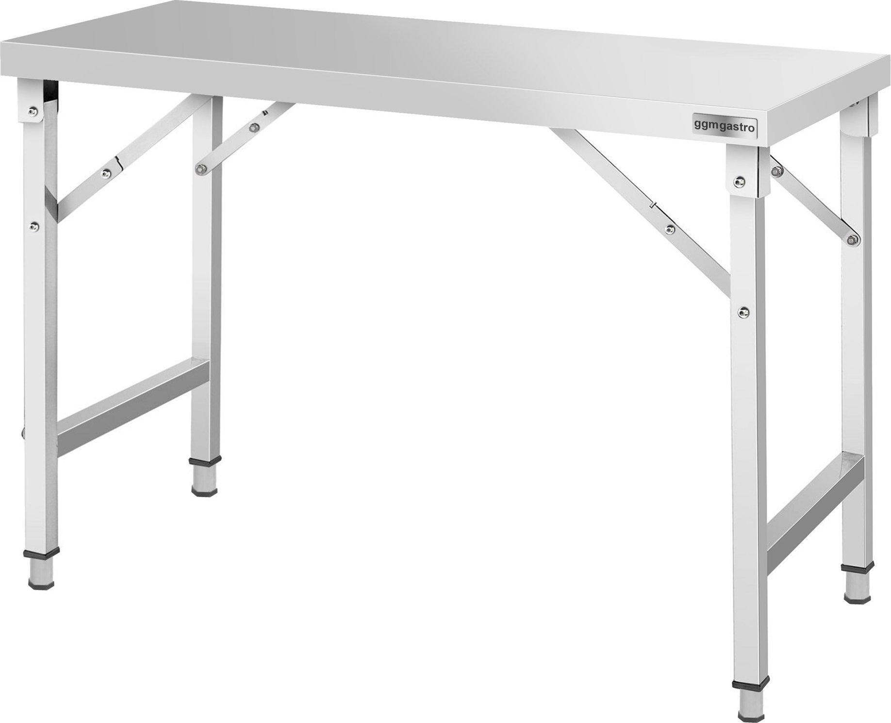 Nerezový pracovní stůl - skládací - 1400x600 mm