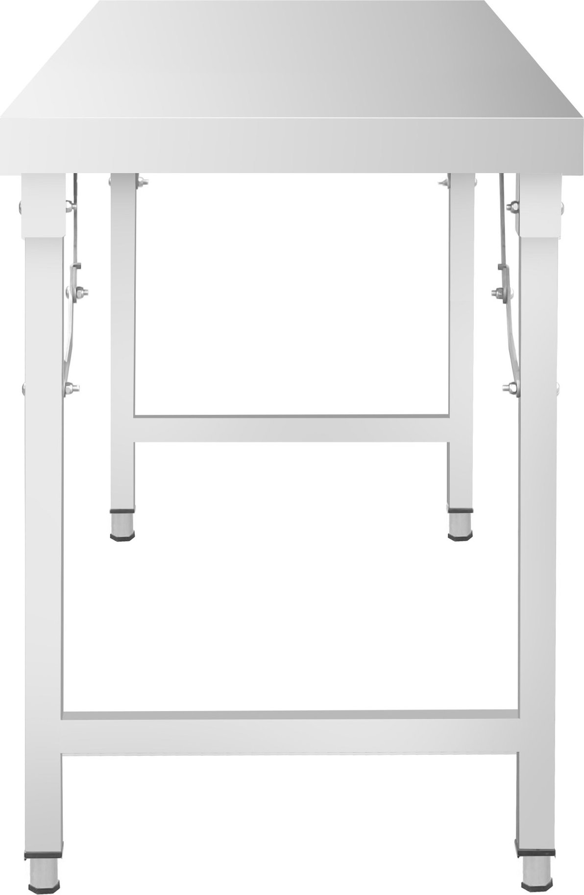 Nerezový pracovní stůl - skládací - 1200x600 mm