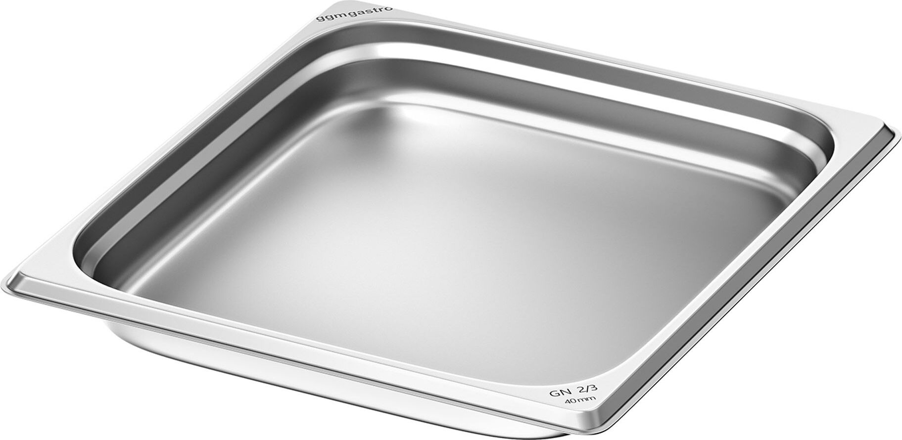 (6 ks) Gastronádoba nerezová GN 2/3 - Výška: 40 mm