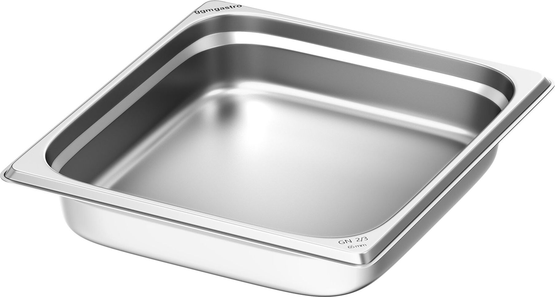 (6 ks) Nerezová gastro nádoba GN 2/3 - Výška: 65 mm