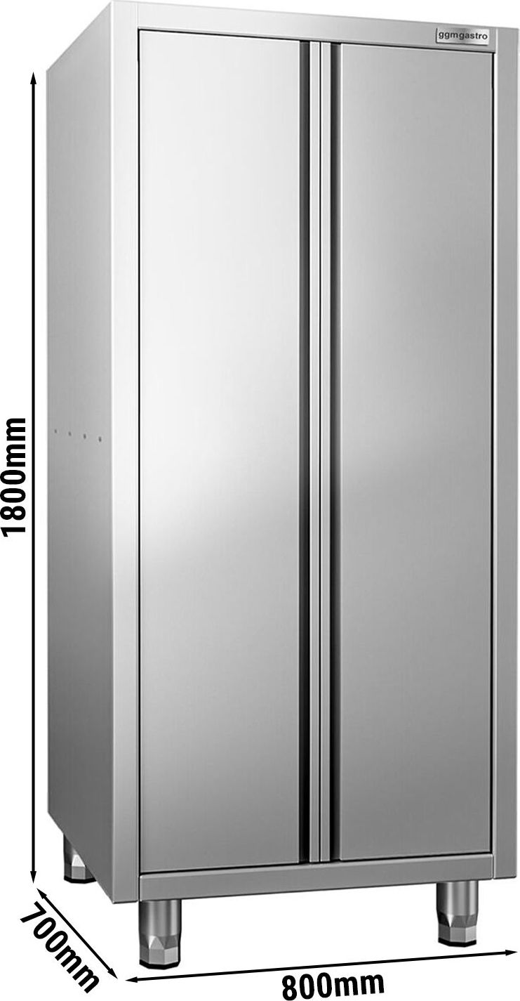 Skříň na nádobí PREMIUM - 800x700 mm - 2 křídlové dveře - Výška: 1800 mm