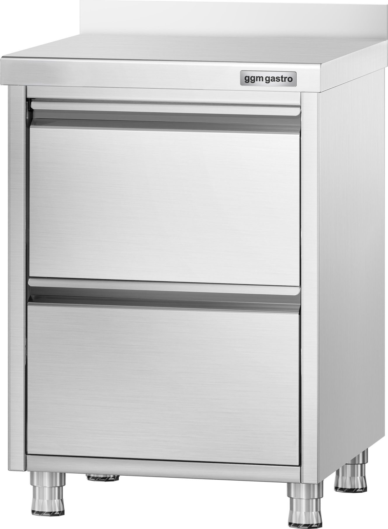 Zásuvková skříň PREMIUM - Se 2 zásuvkami a zadní lištou - 500x600 mm