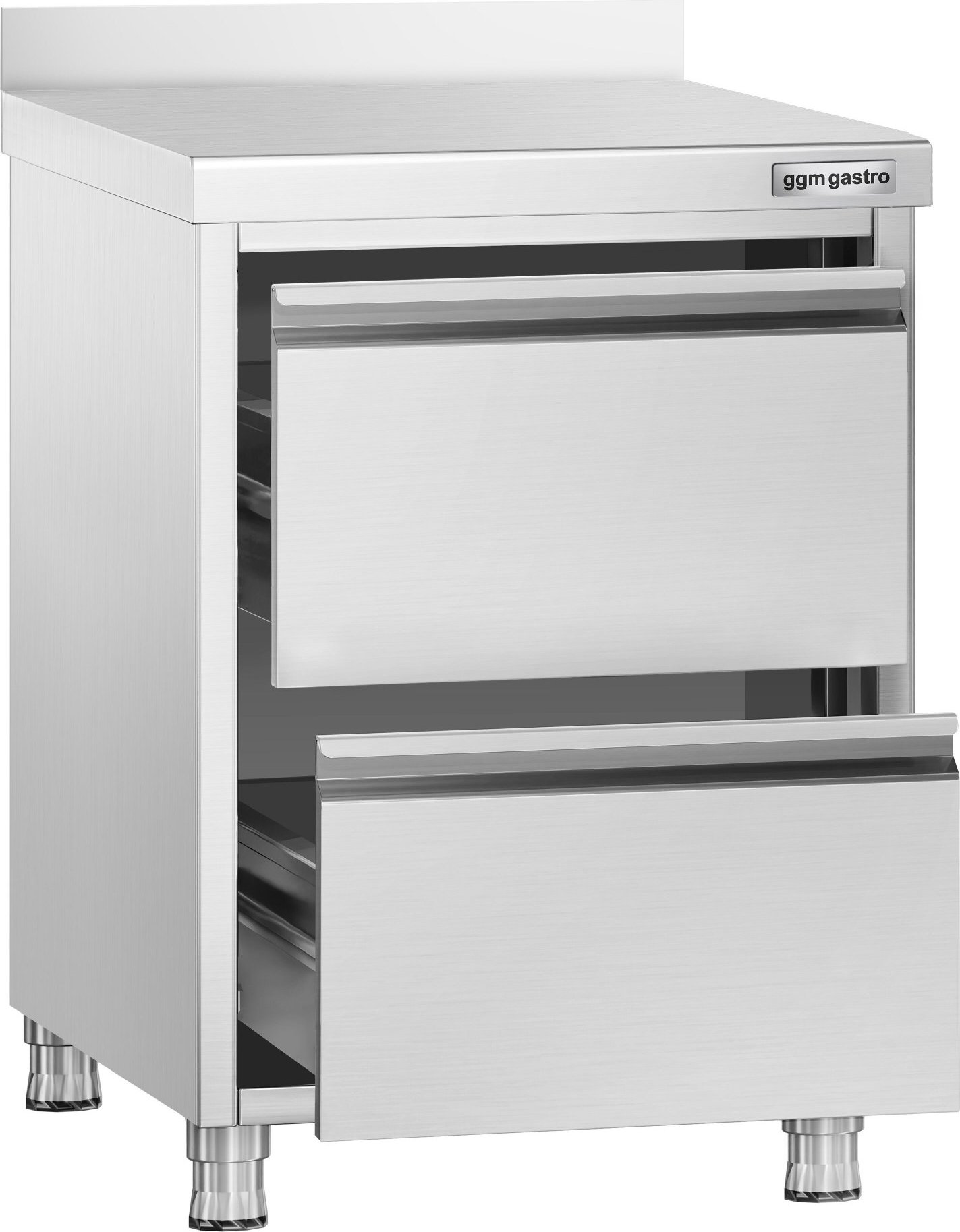 Zásuvková skříň PREMIUM - Se 2 zásuvkami a zadní lištou - 500x700 mm