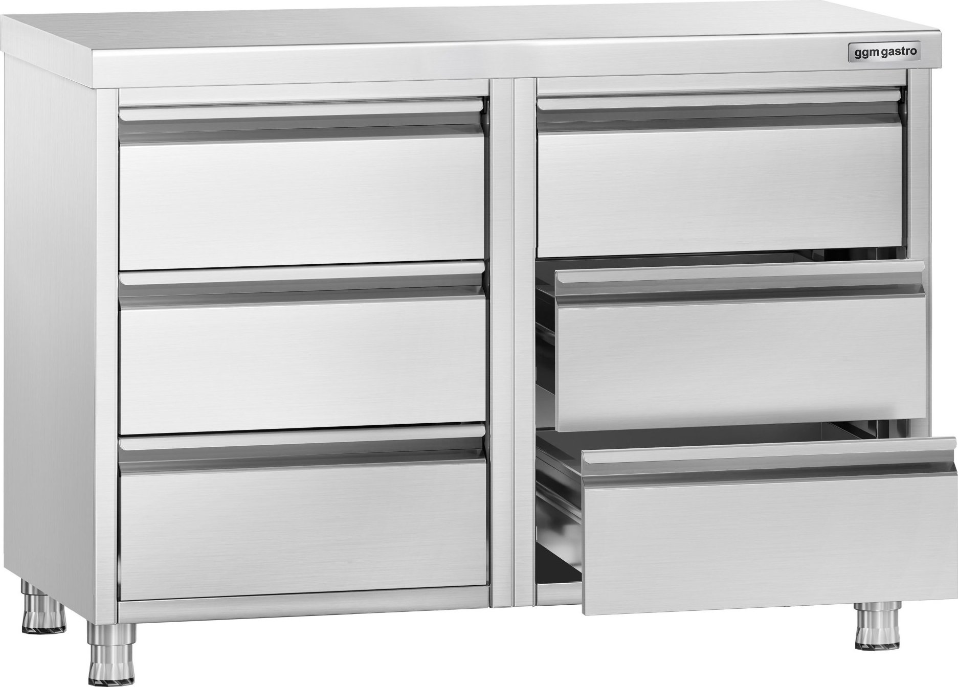 Zásuvková skříň PREMIUM - 6 zásuvek - 1000 x 600 mm