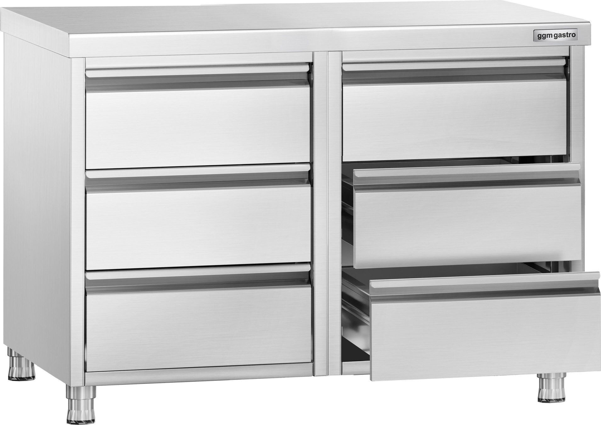 Zásuvková skříň PREMIUM - 6 zásuve - 1000 x 700 mm