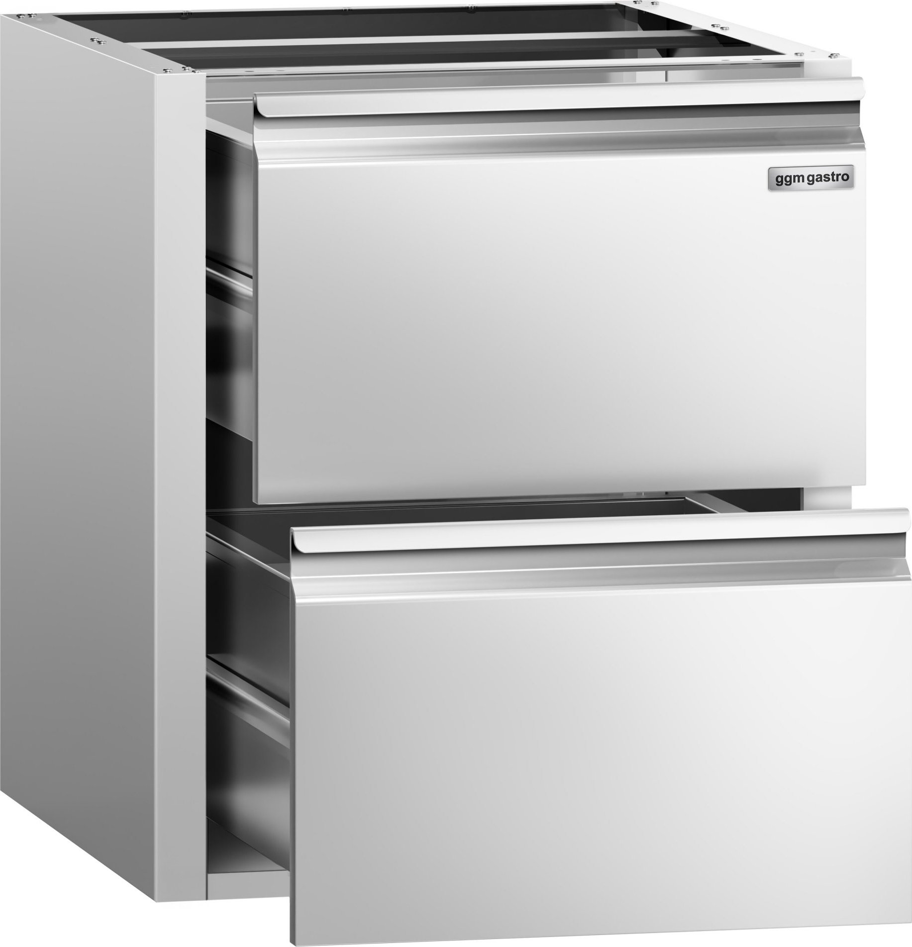 Zásuvková jednotka PREMIUM - 2 zásuvky - Nerezová ocel - Podstavcový modul 400x660 mm - 400x660 mm - Vhodné pro ATK řady 700 mm hluboké