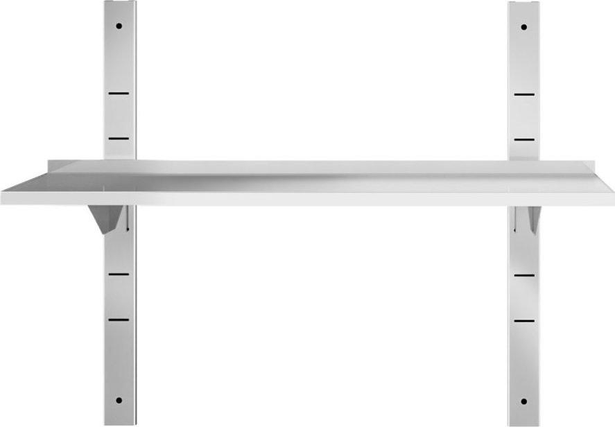 Nerezové nástěnné police PREMIUM - 1000x300 mm - s 1 policí