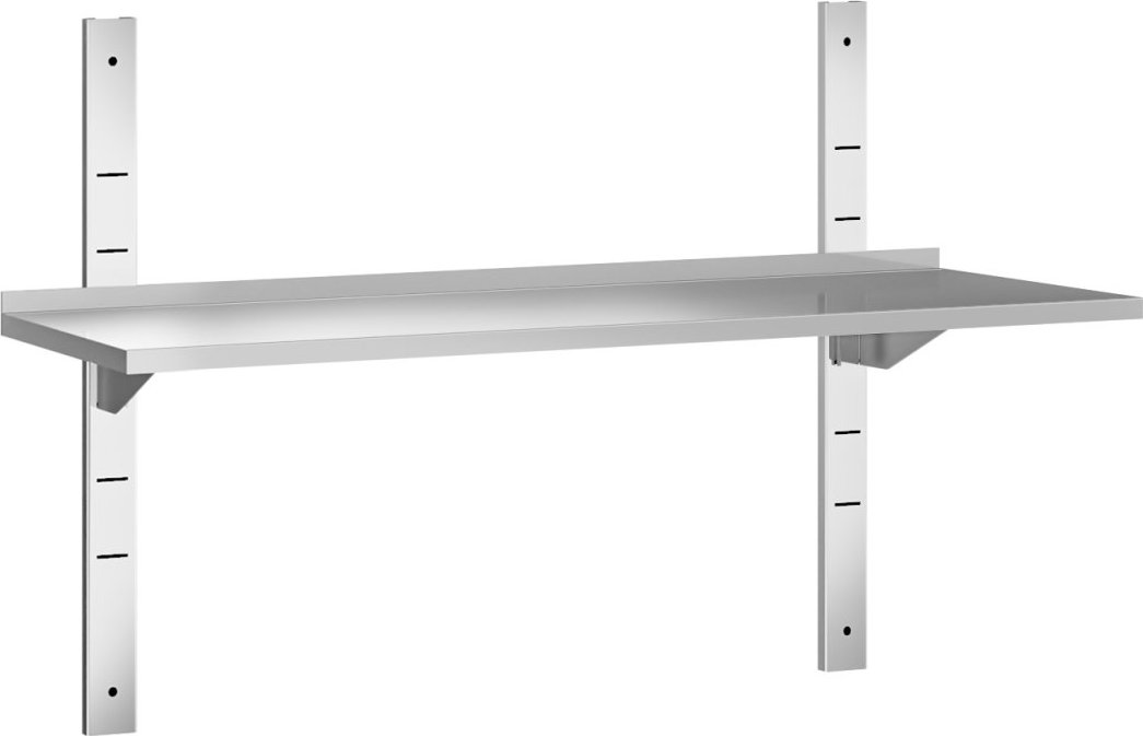 Nerezová nástěnné poličky PREMIUM - 1400x300 mm - s 1 policí