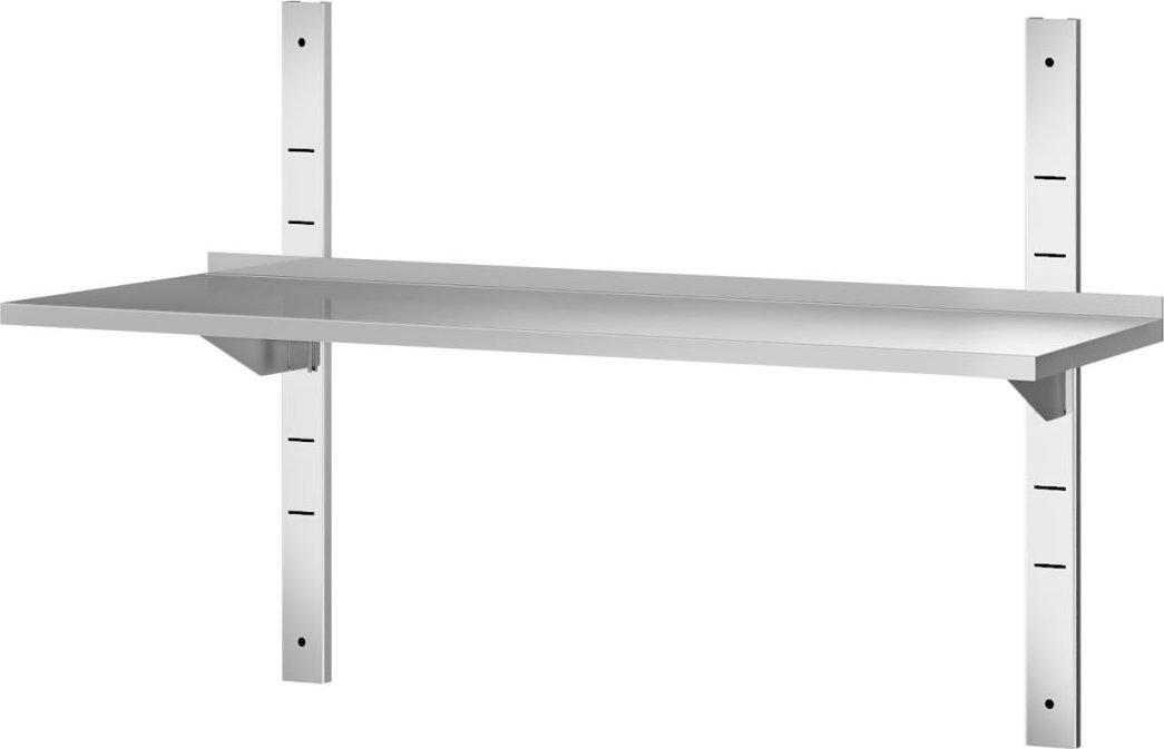 Nerezová nástěnné poličky PREMIUM - 1400x300 mm - s 1 policí