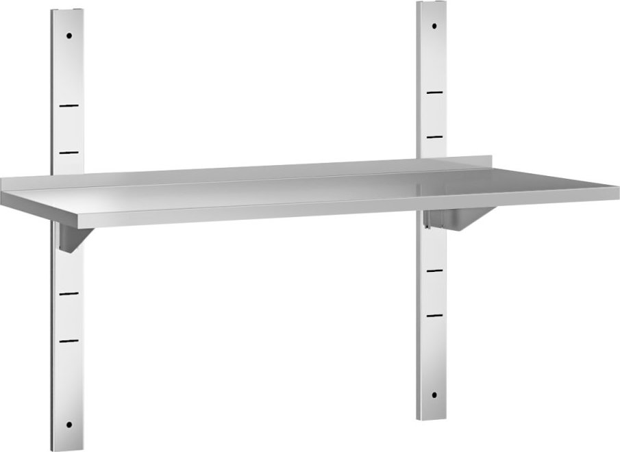 Nerezové nástěnné police PREMIUM - 1200x400 mm - s 1 policí