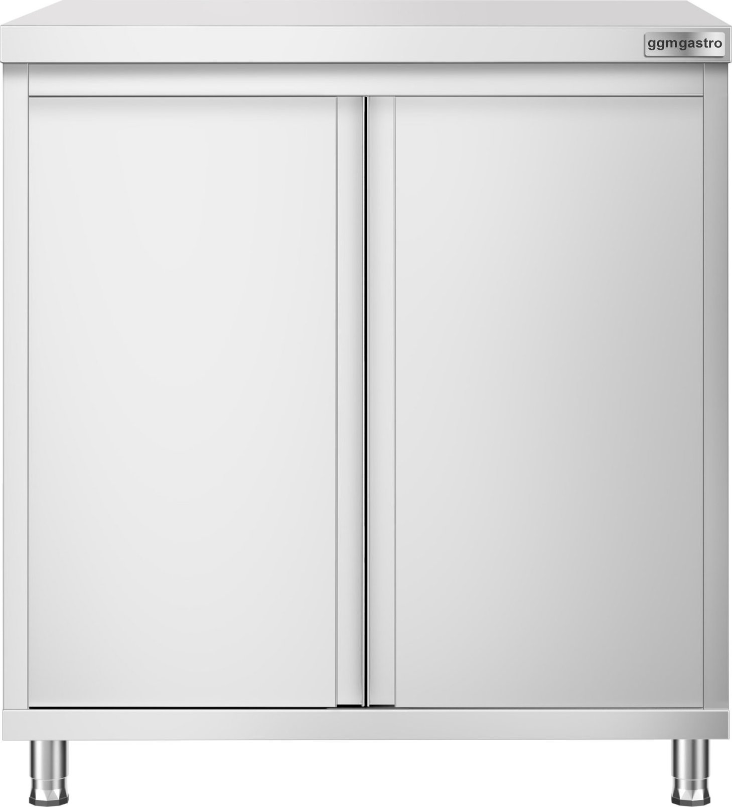 Nerezová pracovní skříňka PREMIUM - 800x700 mm - s křídlovými dveřmi