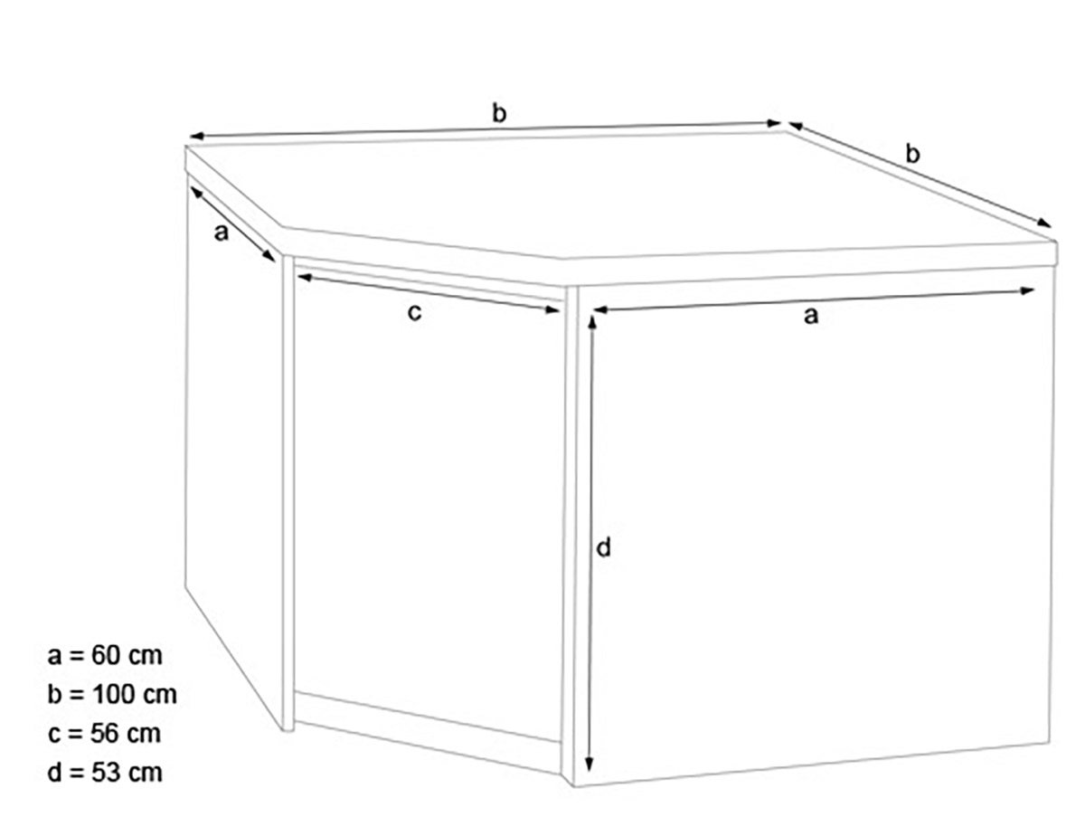 Nerezová pracovní skříňka PREMIUM se 1 křídlovými dveřmi 1000x600 mm