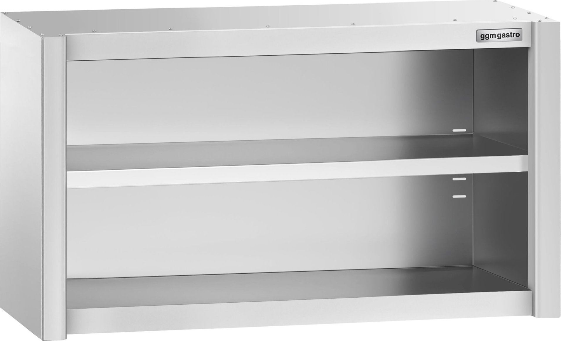 Nerezová nástěnná skříňka PREMIUM - 1000x400 mm - bez posuvných dveří - výška 650 mm