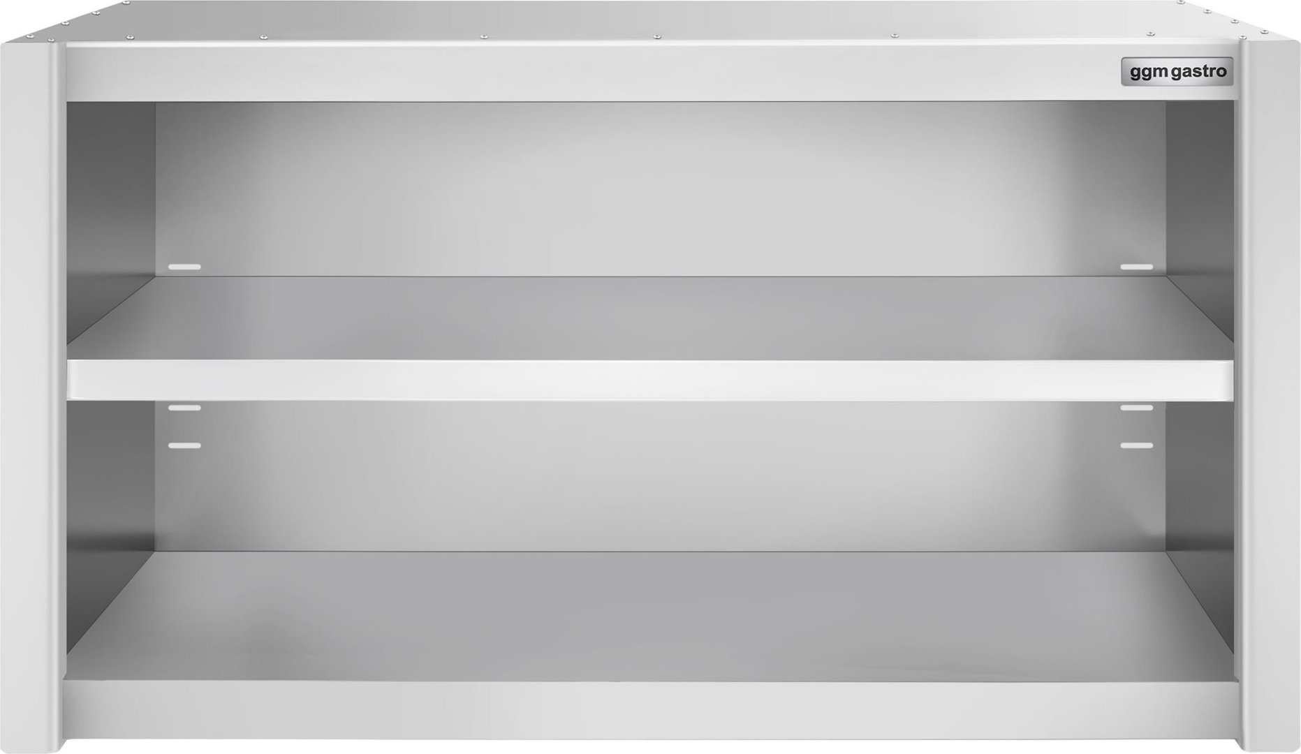 Nerezová nástěnná skříňka PREMIUM - 1000x400 mm - bez posuvných dveří - výška 650 mm