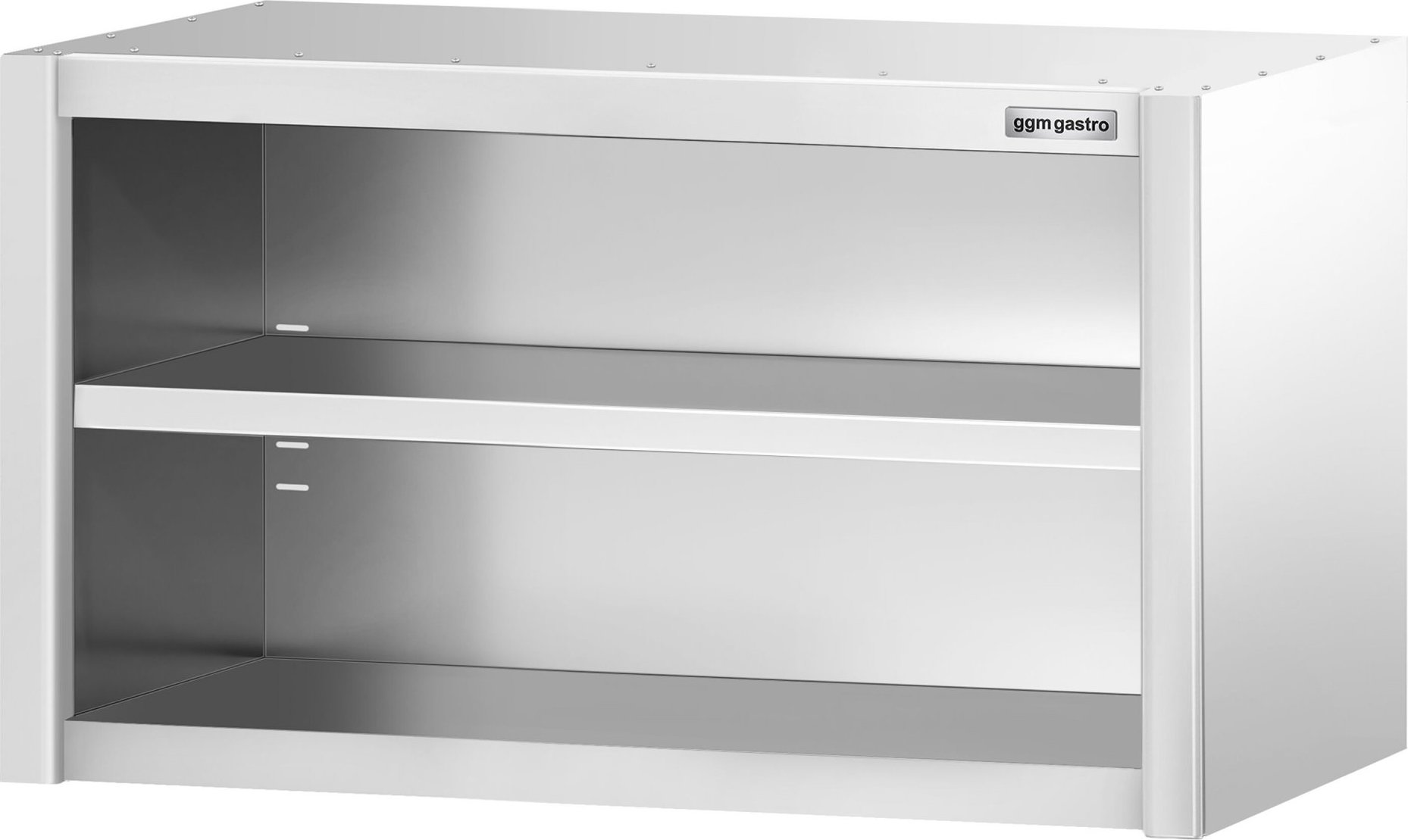 Nerezová nástěnná skříňka PREMIUM - 1000x400 mm - bez posuvných dveří - výška 650 mm