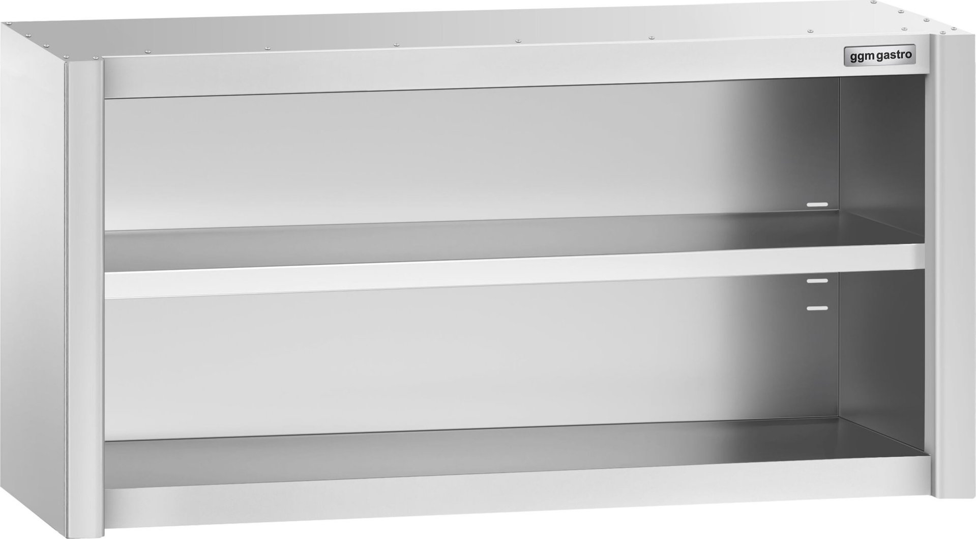 Nerezová nástěnná skříňka PREMIUM - 1200x400 mm - bez posuvných dveří - výška 650 mm