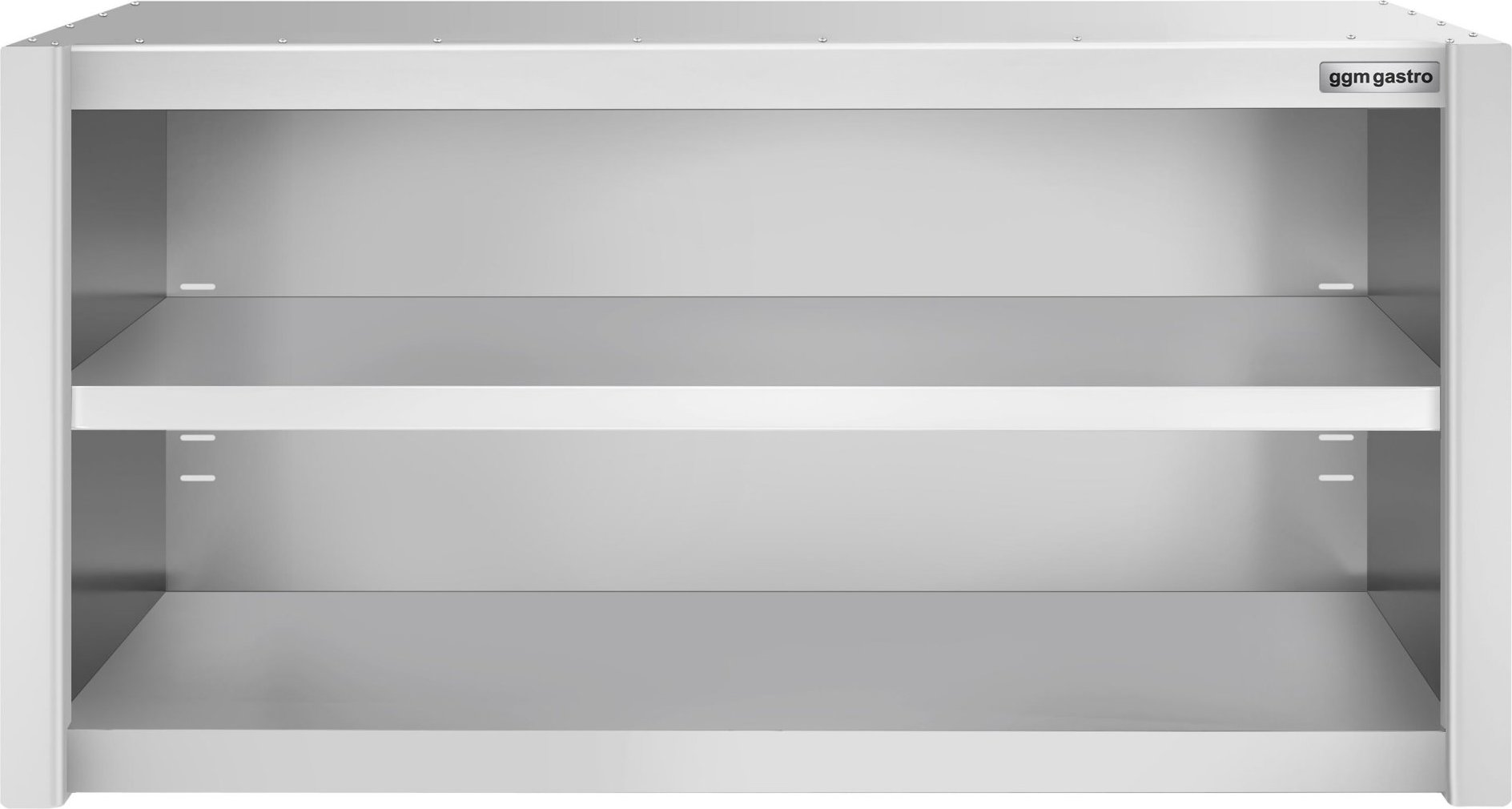 Nerezová nástěnná skříňka PREMIUM - 1200x400 mm - bez posuvných dveří - výška 650 mm