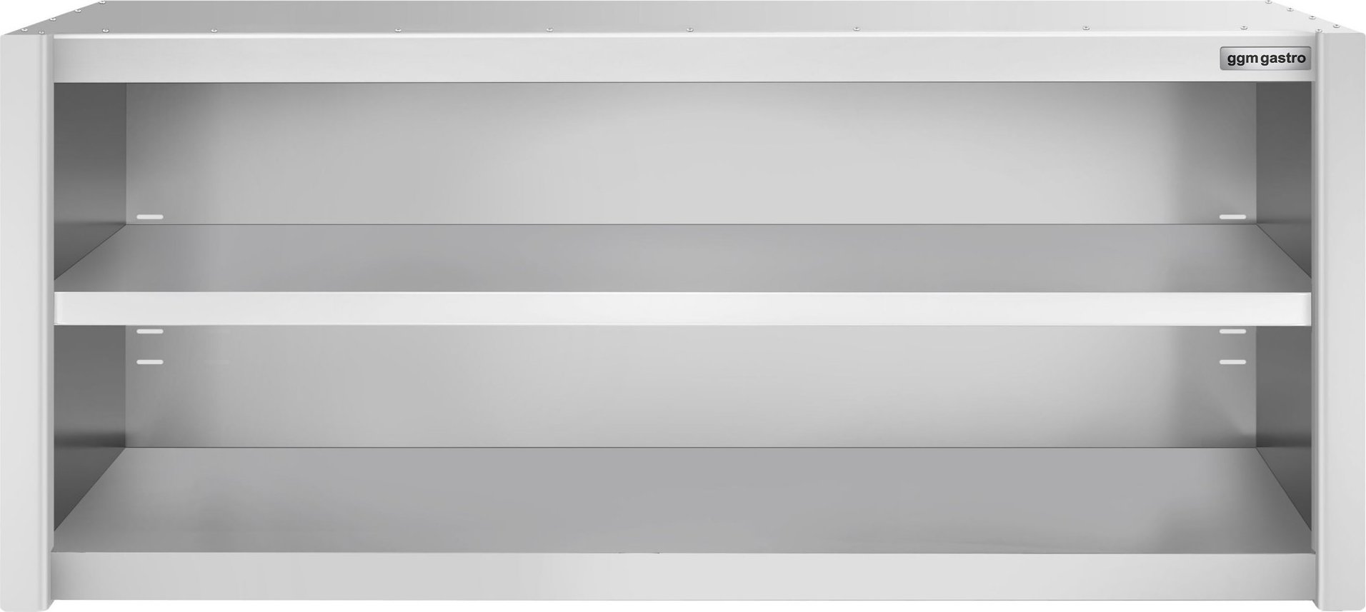 Nerezová nástěnná skříňka PREMIUM - 1800x400 mm - bez posuvných dveří - výška 650 mm