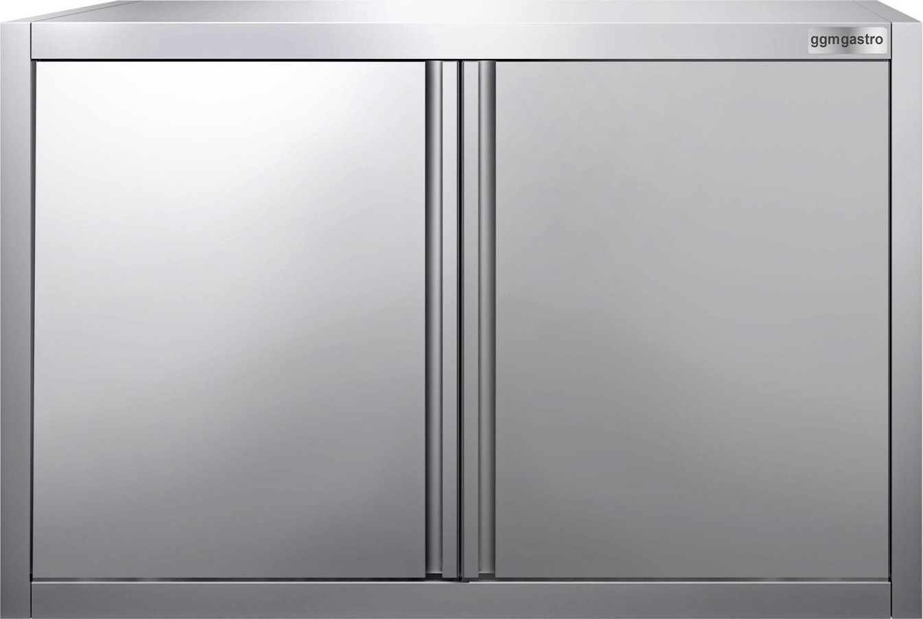 Nerezová nástěnná skříňka PREMIUM - 800x400 mm - s křídlovými dveřmi - výška 650 mm