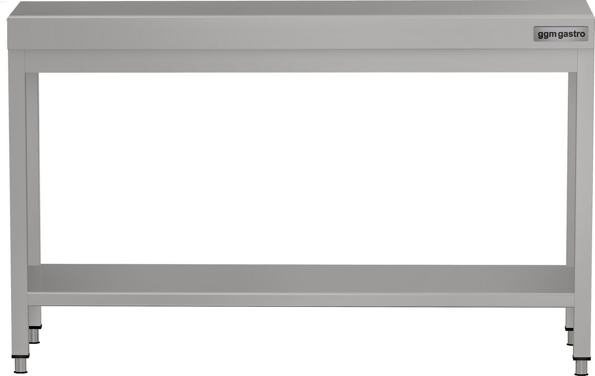 Nerezový pracovní stůl ECO - 1400x600 mm - Se spodní policí