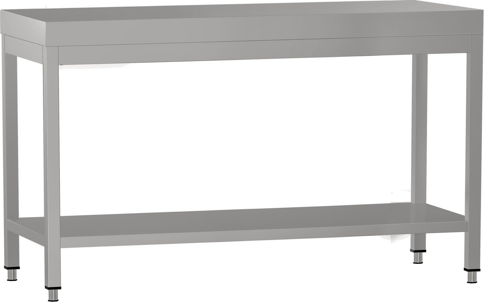 Nerezový pracovní stůl ECO - 1400x600 mm - Se spodní policí