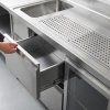 BLA 2 Schubladen Glastuer