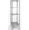 Stainless steel shelf PREMIUM - 1.2 x 0.5 m - with 4 shelves (ADJUSTABLE)