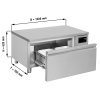 Refrigerated/freezer base unit combination - 1200mm - 1 drawer