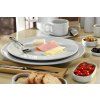 (12 ks) Pera Weiß - Talíř mělký - porcelán - Ø 270 mm - bílá